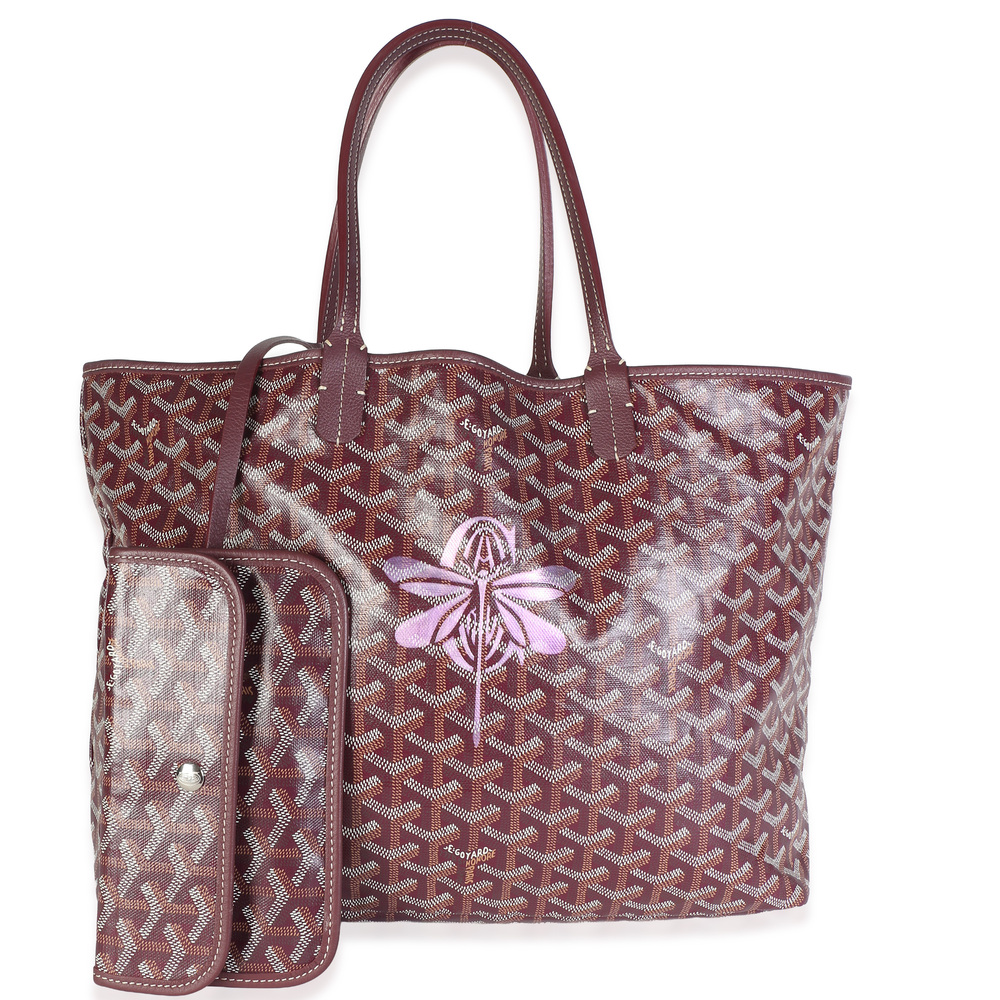 Goyard Burgundy Goyardine Canvas Dragon Fly Saint Louis PM